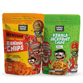 Kerala Thingz Tangy Tomato Banana Chips (100g) + Jackfruit Chips (150g) | Combo 250g
