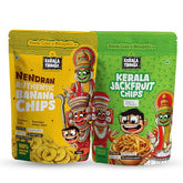 Kerala Thingz Authentic Banana Chips (100g) + Jackfruit Chips (150g) | Combo 250g