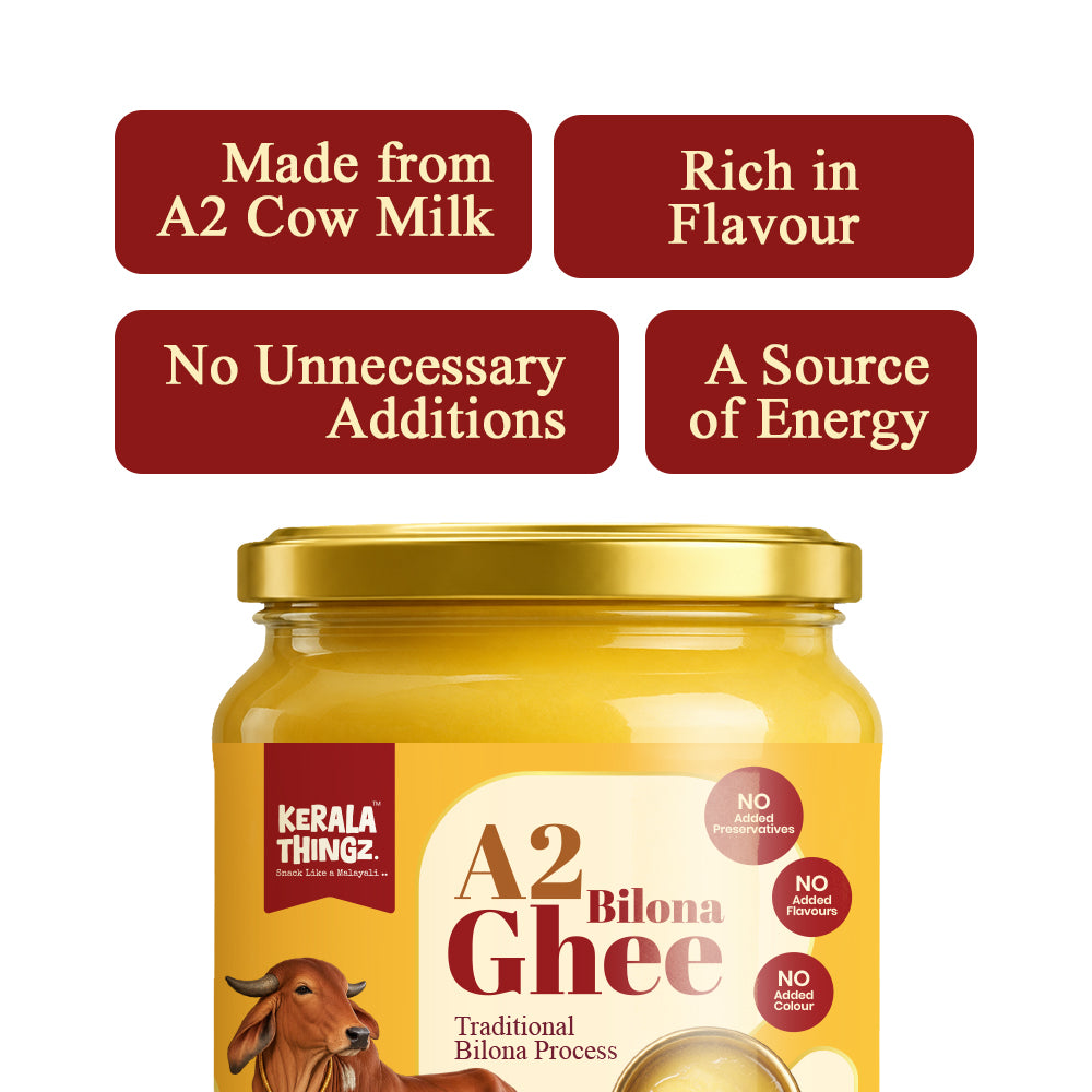 A2 Bilona Ghee – Hand-Churned Desi Cow Ghee, 500ml